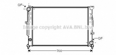 AVA QUALITY COOLING aia2124 -  Радиатор, охлаждение двигателя